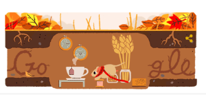 Il doodle dedicato al primo giorno d'autunno